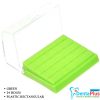 Bur Holder 24 Holes – Plastic Rectangular #Each - green