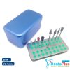 Bur Holder 36 Holes Disinfectant Box Suitable For FG/RA/CA/HP #Each - blue