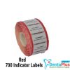 700 Indicator Label For Applicator Gun Dispenser (Suitable for Meditrax/Printex) - red