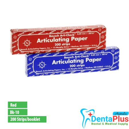 Articulating Paper (BK-5, BK-9, BK-10) Bausch #200strip/pkt - Red (BK-10)