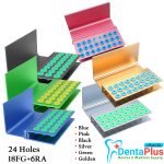 Bur-Holder-24-Holes-Aluminium-Stand-with-Silicone-Cover-18FG+6RA