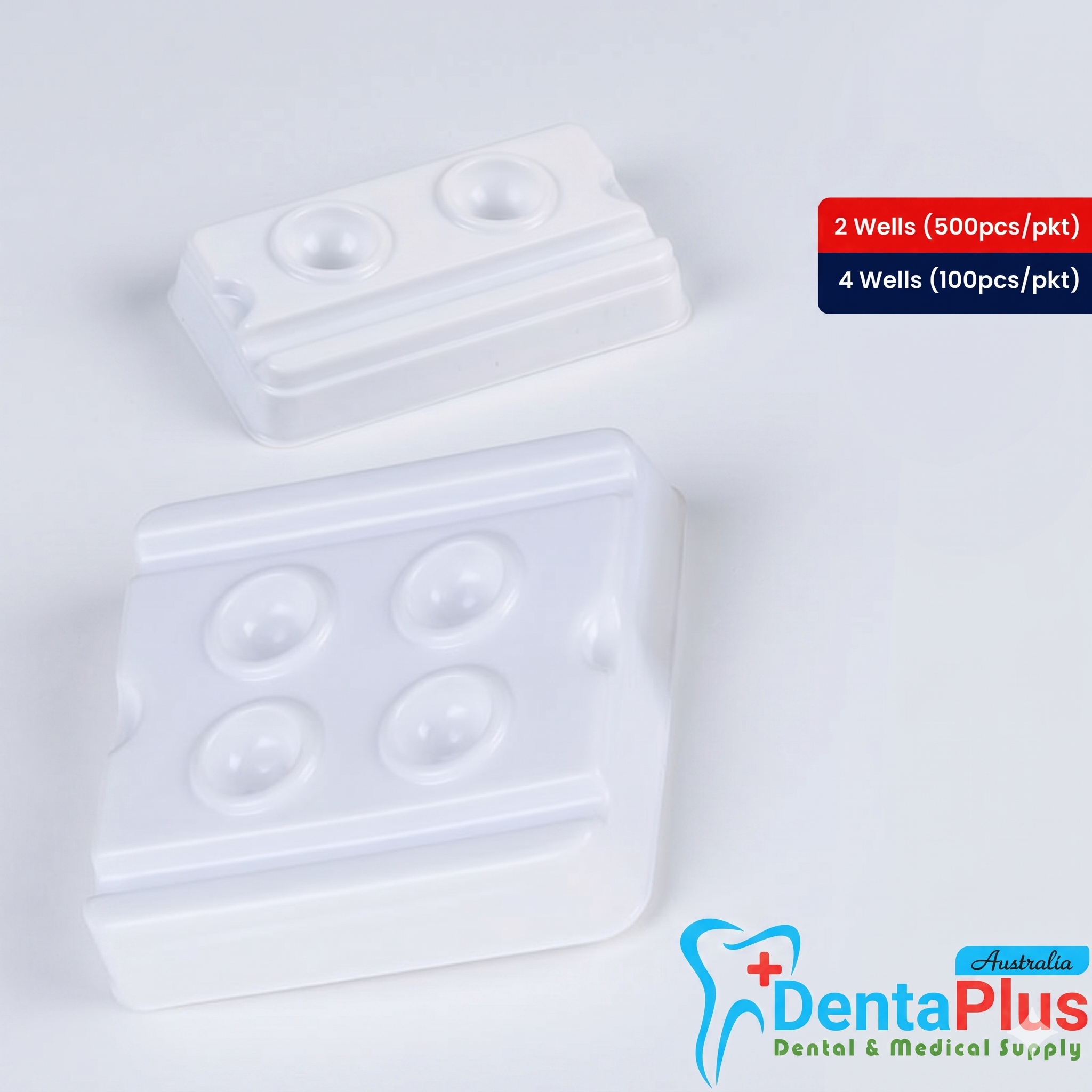 Dental Disposable Mixing Wells (2 Wells And 4 Wells)