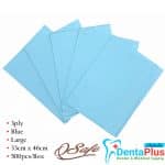 Disposable Dental Bibs 3 ply Large – Blue