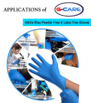 G-CARE Nitrile Powder Free & Latex Free Examination Non-Sterile Gloves (Blue)