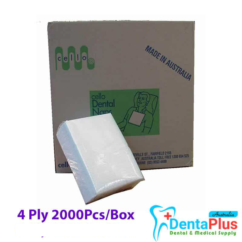 Dental Bib Cellonaps White Lined (20cm x 28cm)