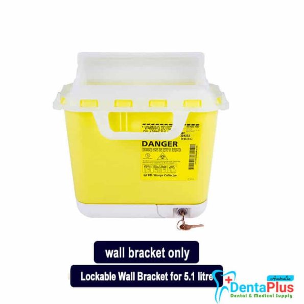 Lockable-Wall-Bracket-for-5.1-Litre-Sharps-Container