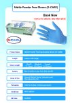 G-CARE Nitrile Powder Free & Latex Free Examination Non-Sterile Gloves (Blue)
