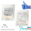 Aegis/Gloveon Surgical Sterile Nitrile Exam Gloves Long Cuff #Each Pair (2 Pcs Gloves) - small-6-0-6-5