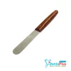 Metal Alginate Spatula Wooden handle straight and curved - Straight