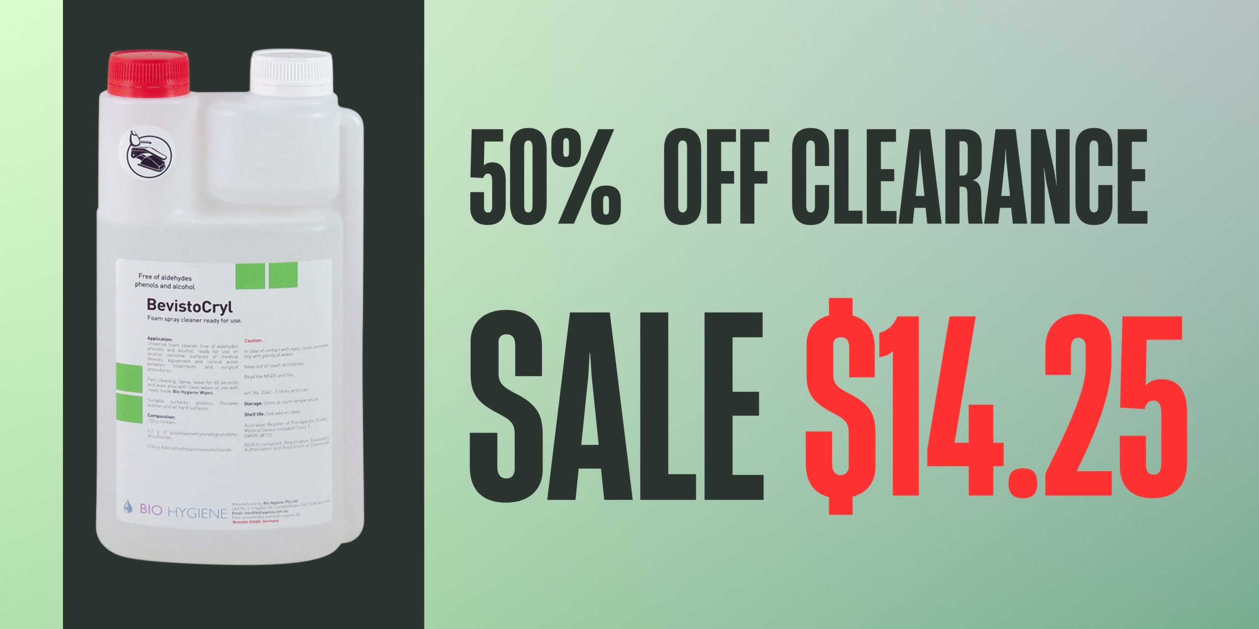 Green Gradient Modern Clearance Sale Banner (1)