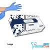 Mediflex Titan Powder Free Blue Nitrile Gloves – 100/Box, 10 Boxes/Carton, 1000/CTN - large - single-box