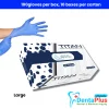 Mediflex Titan Powder Free Blue Nitrile Gloves – 100/Box, 10 Boxes/Carton, 1000/CTN - large - carton