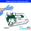 Mediflex Titan Powder Free Blue Nitrile Gloves – 100/Box, 10 Boxes/Carton, 1000/CTN - medium - carton