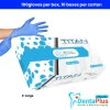 Mediflex Titan Powder Free Blue Nitrile Gloves – 100/Box, 10 Boxes/Carton, 1000/CTN - x-large - carton
